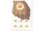 Tasty Fried Egg Breakfast Food Temporary Tattoo Water Resistant Fake Body Art Set Collection (1 Sheet)